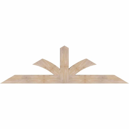 Ekena Millwork Richland Smooth Timber Gable Bracket, Douglas Fir, 84"W x 24"H x 5 1/2"D x 5 1/2"F, 7/12 Pitch GBW084X24X0606RIC00SDF